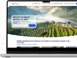 TUI tours on laptop